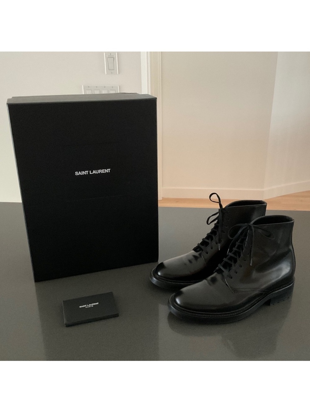 Saint Laurent Army Laced Boots - Picture 1 of 3
